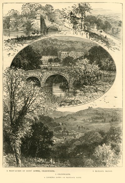 Views in Chatsworth and Matlock by Unbekannt
