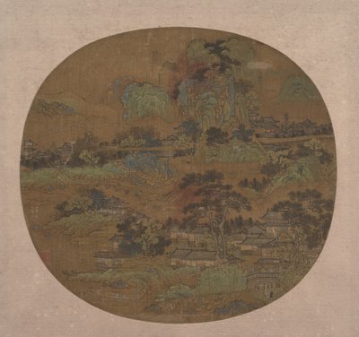 Village and Temples in Jiangnan, early 15th century by Unbekannt
