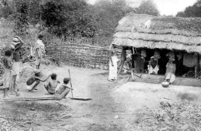 Village outcasts shopping in south India by Unbekannt