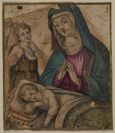 Virgin and Child with Saint John by Unbekannt