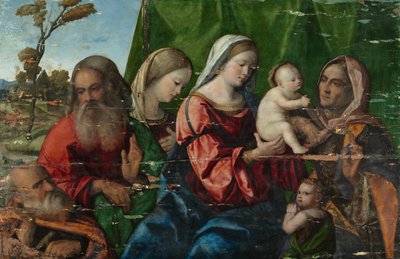 Virgin and Child with Saints by Unbekannt Unbekannt
