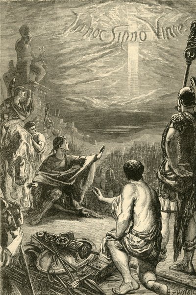 Vision of the Cross at Saxa Rubra by Unbekannt