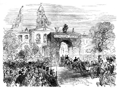 Visit of the Queen and Prince Albert to the Linen Hall, Belfast by Unbekannt