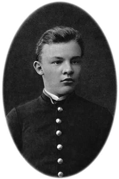 Vladimir Ulyanov Lenin as a grammar school pupil, Simbirsk, Russia, 1879 by Unbekannt