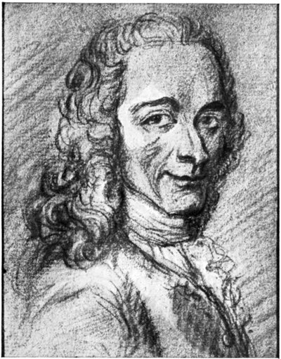Voltaire, French Enlightenment writer, essayist, deist and philosopher by Unbekannt