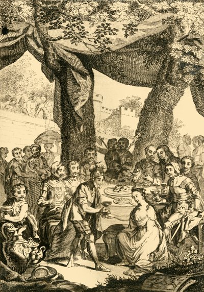 Vortigern King of Britain Espouses Rowena a Saxon Lady by Unbekannt