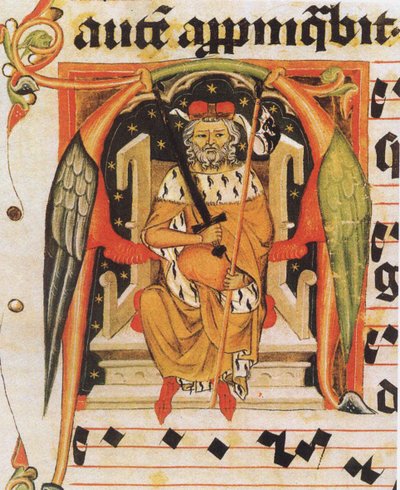 Vratislaus II of Bohemia from the Vysehrad antiphonary by Unbekannt