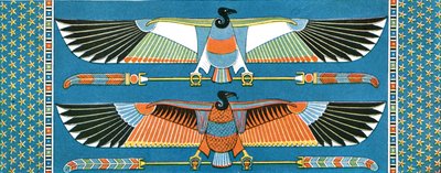 Vulture Ceiling Decorations, Philae, Egypt, 1928 by Unbekannt