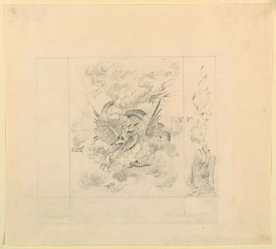 Wall Decoration, Dragons, Possibly for Music Room, Royal Pavilion, Brighton by Unbekannt
