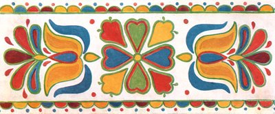 Wall Decoration, Moravia, Czechoslovakia, 1928 by Unbekannt