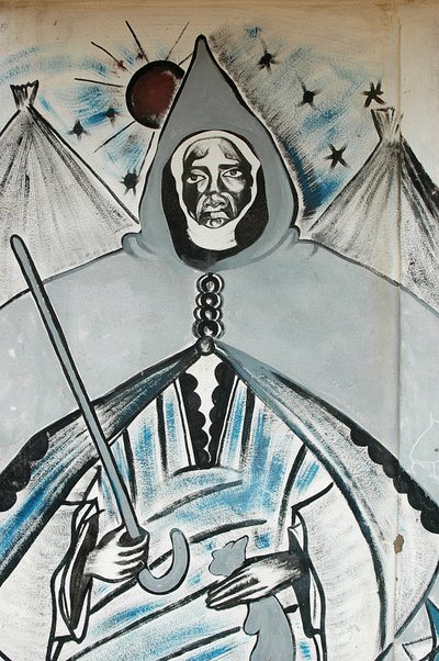 Wall Painting Depicting a Muslim Spiritual Leader, Dakar, Senegal by Unbekannt
