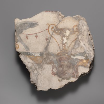 Wall Painting Fragment with Gorgon Mask by Unbekannt