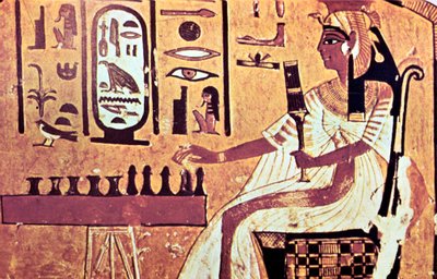 Wall painting from the tomb of Nefertari, Thebes, Ancient Egypt, 19th Dynasty, 13th century BC by Unbekannt