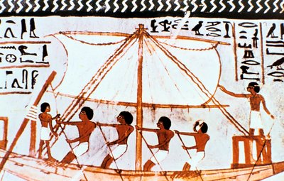 Wall Painting from Tomb of Sennefer, Abydos, Ancient Egypt, 18th Dynasty, c1450 BC by Unbekannt