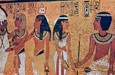 Wall Paintings in the Tomb of Tutankhamun, Valley of the Kings, Luxor, Egypt by Unbekannt