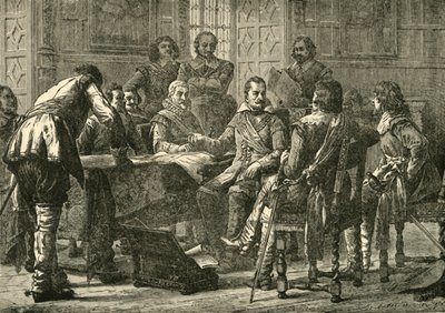 Wallenstein and Tilly Holding a Council of War by Unbekannt