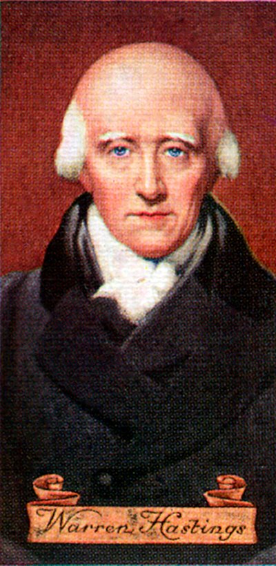 Warren Hastings, from a Series of Cigarette Cards by Unbekannt