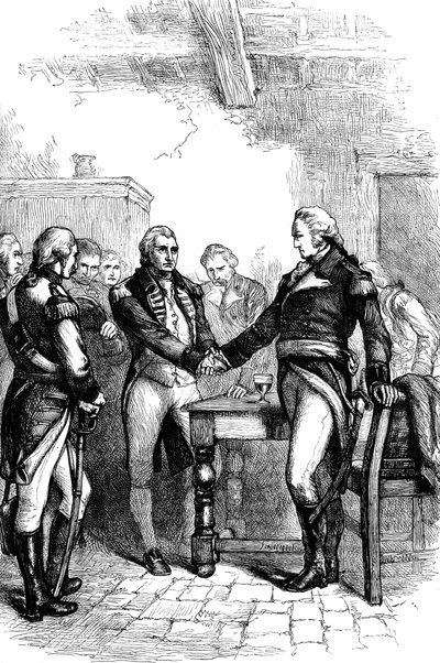 Washington taking leave of his old comrades by Unbekannt