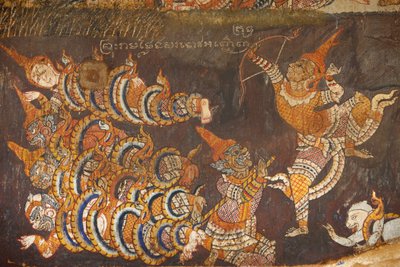 Wat Bo: Mural Painting of the Ramayana, Siem Reap, Cambodia by Unbekannt