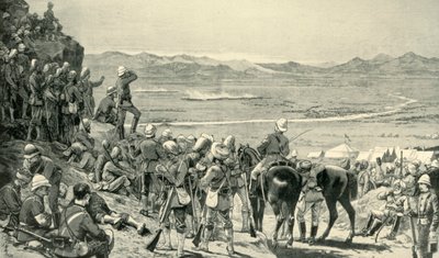 Watching the Rout of the Afghan Forces from Bab Wali Mountain, 1st September 1880 by Unbekannt