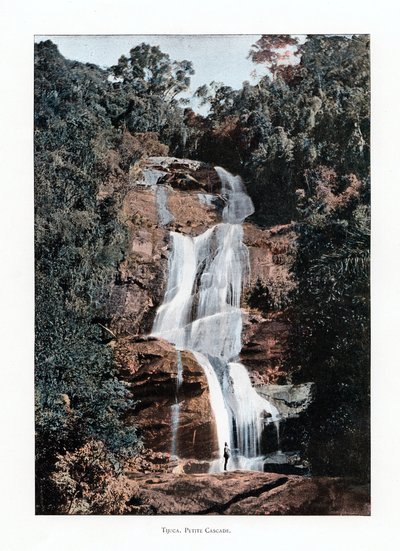 Waterfall in Tijuca, Rio de Janeiro, Brazil, 19th Century by Unbekannt