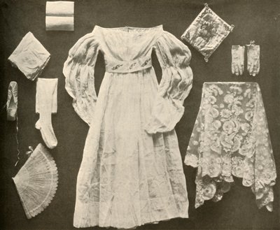 Wedding costume of Miss Sara Hayes, of Philadelphia by Unbekannt