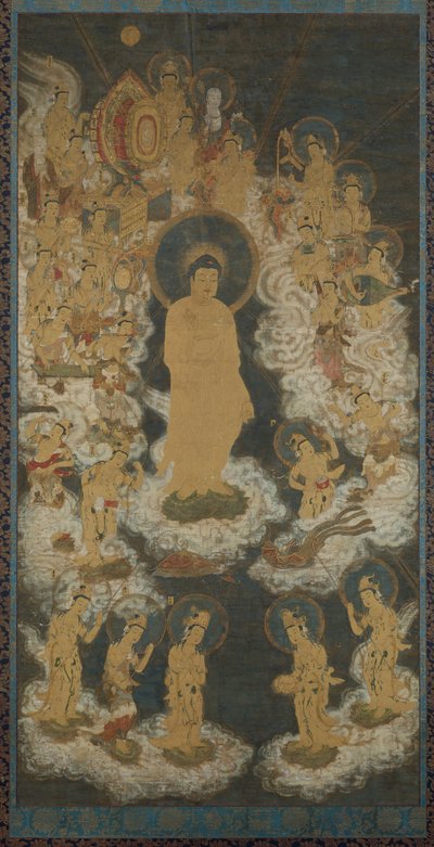 Welcoming Descent of Amida and Bodhisattvas by Unbekannt