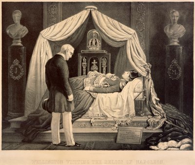 Wellington Visiting the Relics of Napoleon by Unbekannt