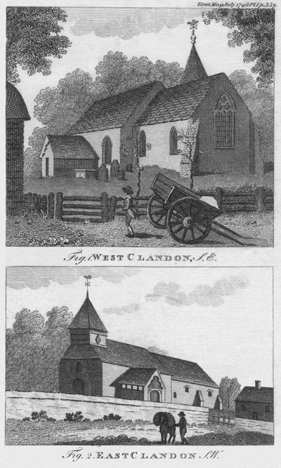 West Clandon and East Clandon by Unbekannt