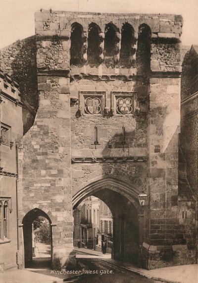 West Gate, Winchester, Hampshire, Early 20th Century by Unbekannt