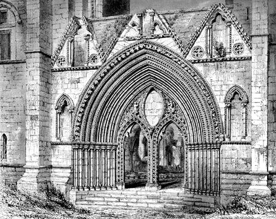 Western Doorway of Elgin Cathedral, Elgin, Moray, Scotland by Unbekannt