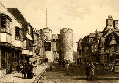 Westgate, Canterbury, 1898 by Unbekannt
