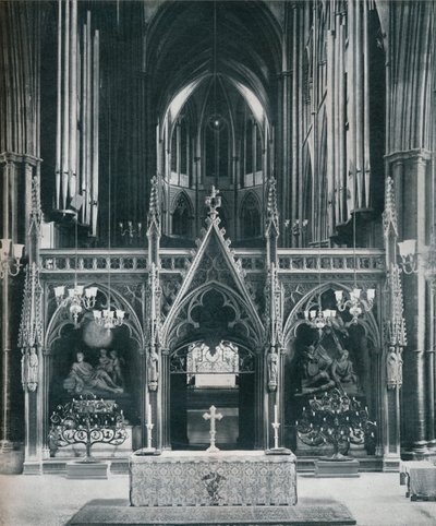 Westminster Abbey, London, Showing Benno Elkan