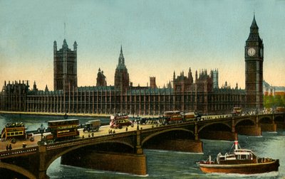 Westminster Bridge and the Houses of Parliament, London by Unbekannt