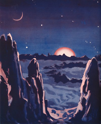 What Sunrise on the Moon Must Be Like, 1935 by Unbekannt