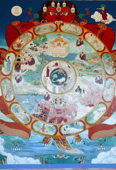 Wheel of Samsara. Temple of the Thousand Buddhas. Toulon sur Arroux, France by Unbekannt