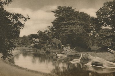 Where the Beasts of Prehistory Lurk By the Lake in the Palace Grounds by Unbekannt