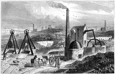 Whimsey, or Engine Drawing Coal in the Staffordshire Collieries, 1886 by Unbekannt