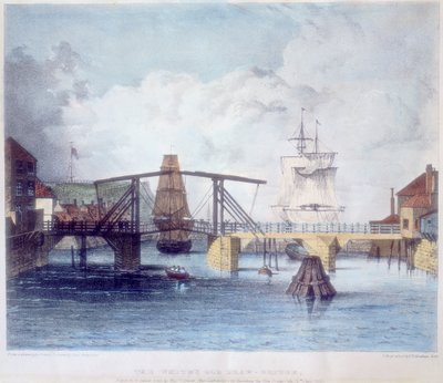 Whitby Harbour, Yorkshire, at the Mouth of the River Esk, c1833 by Unbekannt