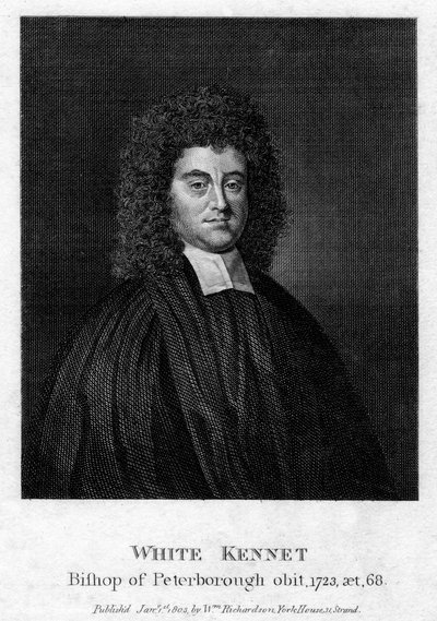 White Kennet, historian and Bishop of Peterborough by Unbekannt