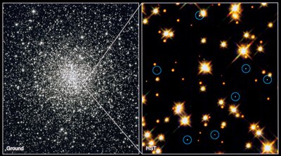 White dwarf stars in Globular Cluster M4H Bond STSCI by Unbekannt