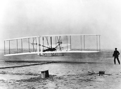 Wilbur and Orville Wright and the First Powered Flight, North Carolina, December 17, 1903 by Unbekannt