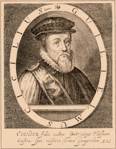 William Cecil, 1st Baron Burghley, English Statesman by Unbekannt