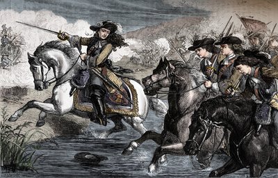 William III at the Boyne, 1690, c1880 by Unbekannt