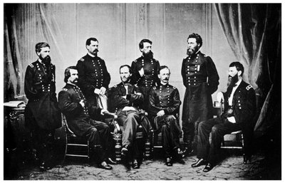 William Tecumseh Sherman and his Generals, American Civil War, 1865 by Unbekannt
