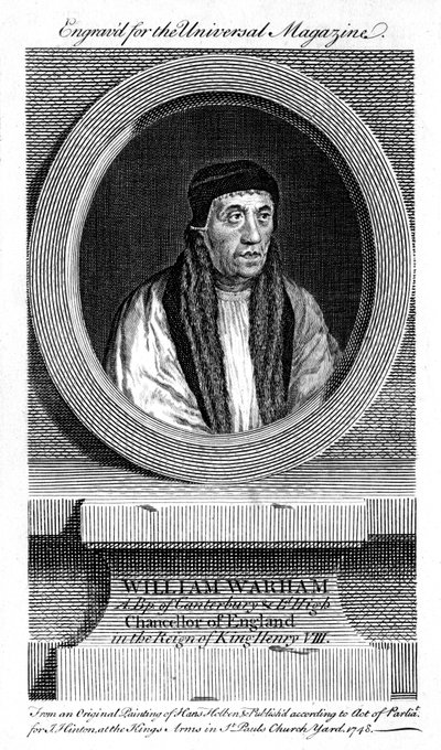 William Warham, Archbishop of Canterbury, 1748 by Unbekannt