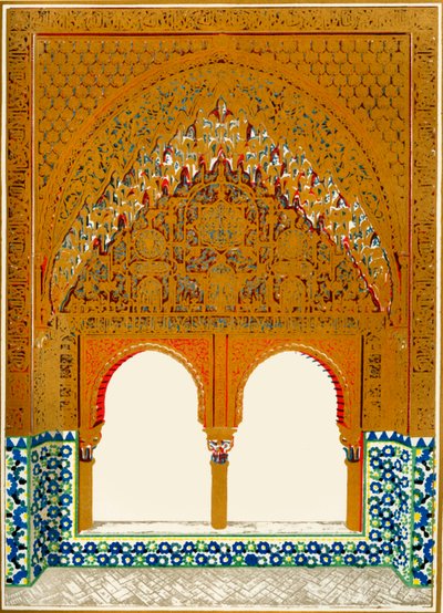 Windows in the Alcove, Hall of the Two Sisters, 1907 by Unbekannt