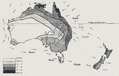 Winds and Rainfall - November to April, 1923 by Unbekannt