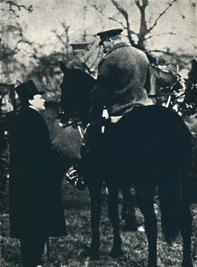 With King George V at Military Exercises by Unbekannt