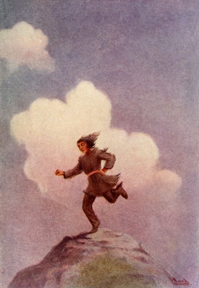 With one great step he reached the distant headland by Unbekannt